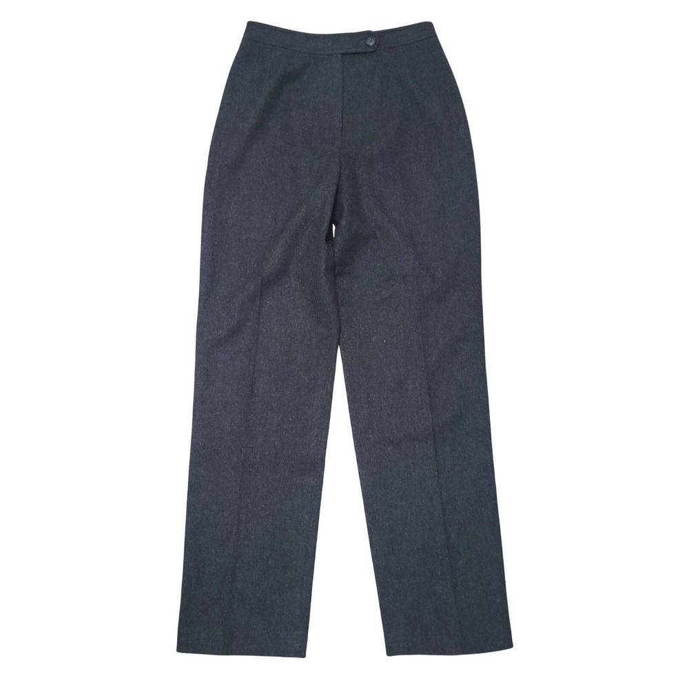 Evan-Picone Vintage 100% Wool Pant Career Dress Slacks Straight Leg Gray 12 Work